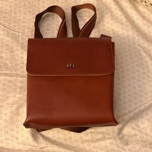 Sierra Brown Leather Backpack From Portland Leather Goods C-Grade